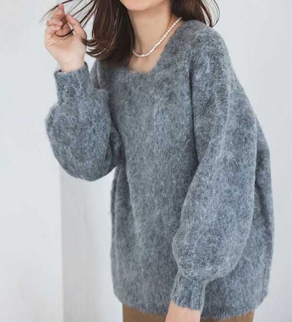 RANAN（ラナン）の「前後２ＷＡＹシャギーニットカーディガン（ニット・セーター）」｜詳細画像