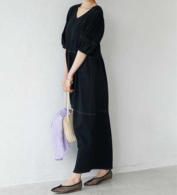 GeeRA（ジーラ）の「前後２ＷＡＹランタンスリーブワンピース（その他ワンピース）」｜詳細画像