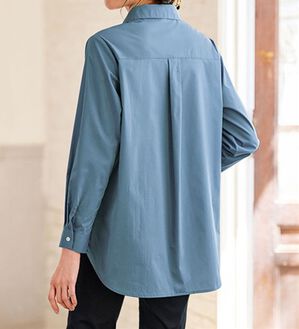 BELLUNA（ベルーナ）の「アイロンいらずの形態安定シャツ（シャツ）」｜ブルー