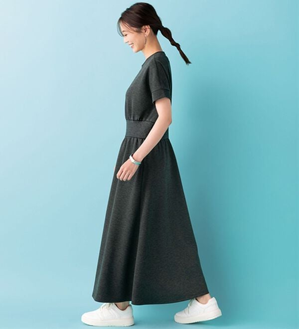 BELLUNA（ベルーナ）の「【ＳＥＪＬ】リブ切替ワンピース（その他ワンピース）」｜詳細画像