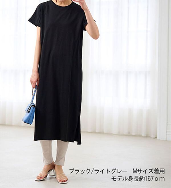 RANAN（ラナン）の「【レギンス付】＜ＢＣ＞綿１００％ひんやりワンピース（その他ワンピース）」｜詳細画像