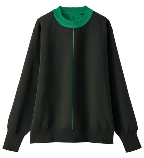 BELLUNA（ベルーナ）の「配色ラインニットプルオーバー（ニット・セーター）」｜詳細画像