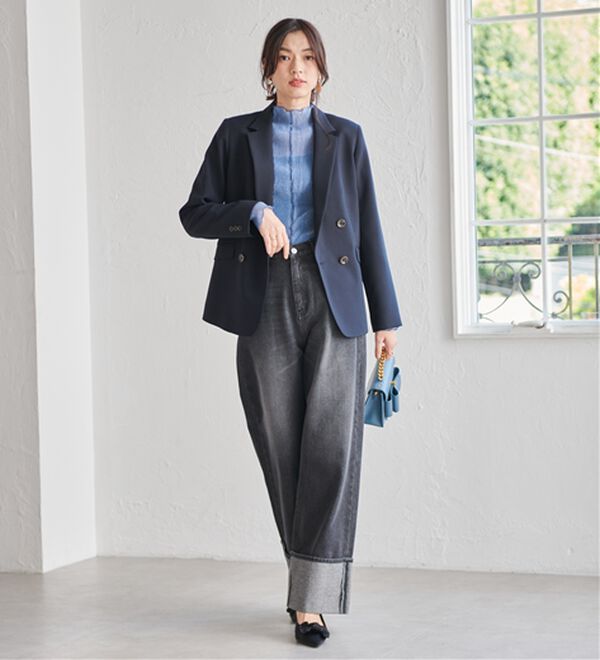 RANAN（ラナン）の「前後2wayラメプリーツハイネックプルオーバー（カットソー）」｜詳細画像