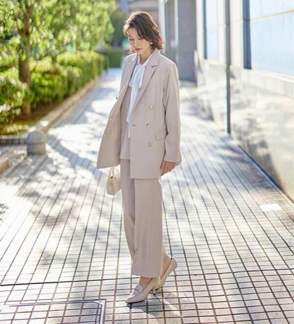 GeeRA（ジーラ）の「【入卒式/セレモニー】着回しベスト＆ジャケットセットスーツ（パンツスーツ）」｜詳細画像