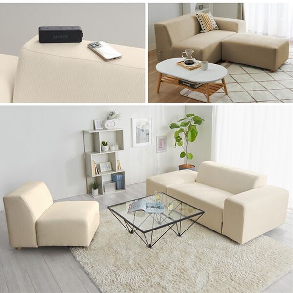 iellio（イエリオ）の「ボリュームワイドソファＳｏｌｉｅ（ソファ）」｜詳細画像