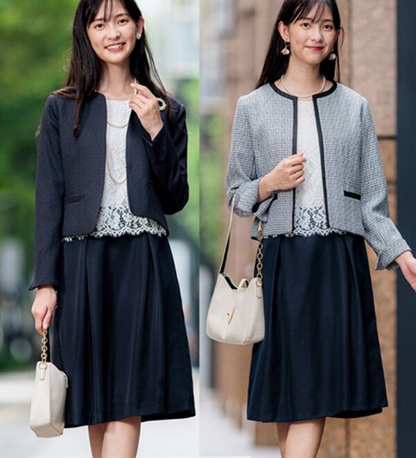 GeeRA（ジーラ）の「【2ツイードジャケット＆ワンピ】入卒式/セレモニー着回し3点セットワンピーススーツ（その他スーツ）」｜詳細画像