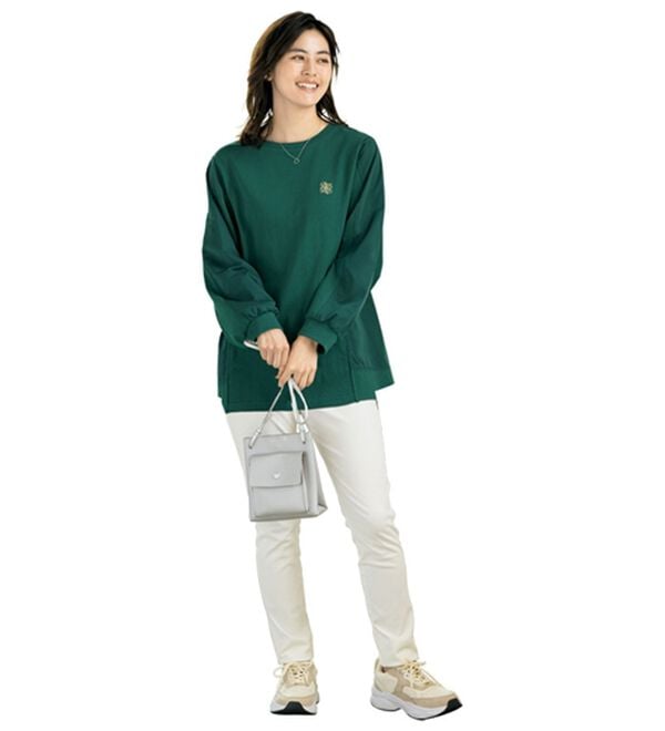 ルフラン（ルフラン）の「毎日が素敵。異素材使いプルオーバー（カットソー）」｜詳細画像