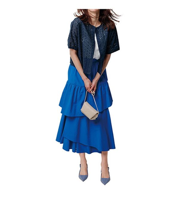 RANAN（ラナン）の「ひんやり！ランダムティアードスカート（ロングスカート）」｜詳細画像