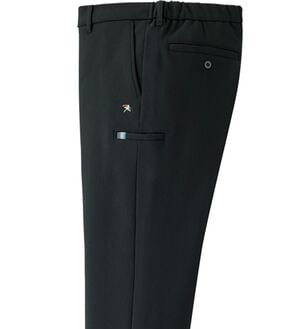 「＜アーノルド　パーマー＞のびのび裏フリースパンツ（メンズフルレングスパンツ）」｜ブラック