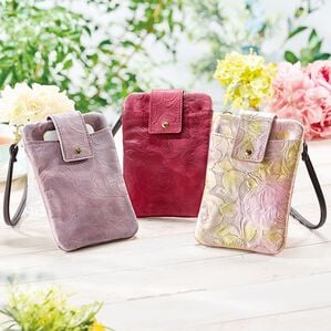 「日本製華やかバラの型押し本革シリーズ（その他ファッション小物）」｜詳細画像