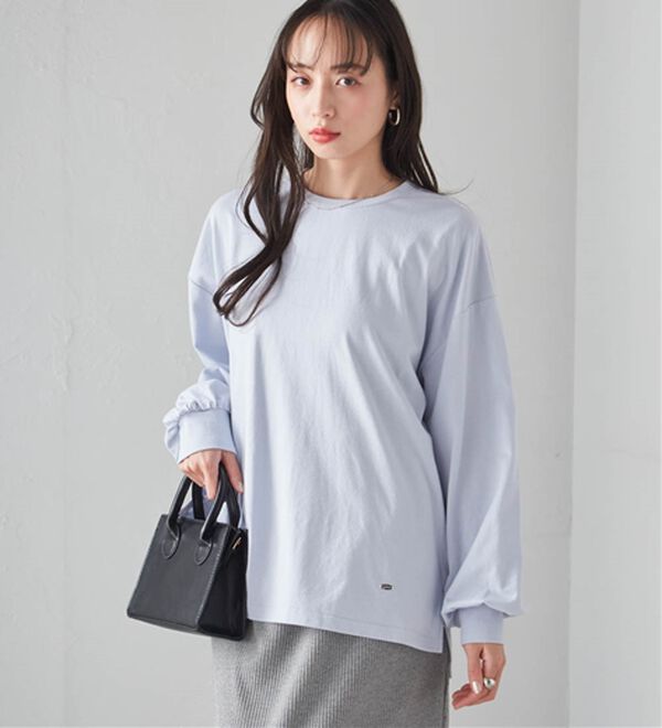 RANAN（ラナン）の「多機能ベーシックオーバーサイズ長袖Tシャツ（Tシャツ）」｜詳細画像