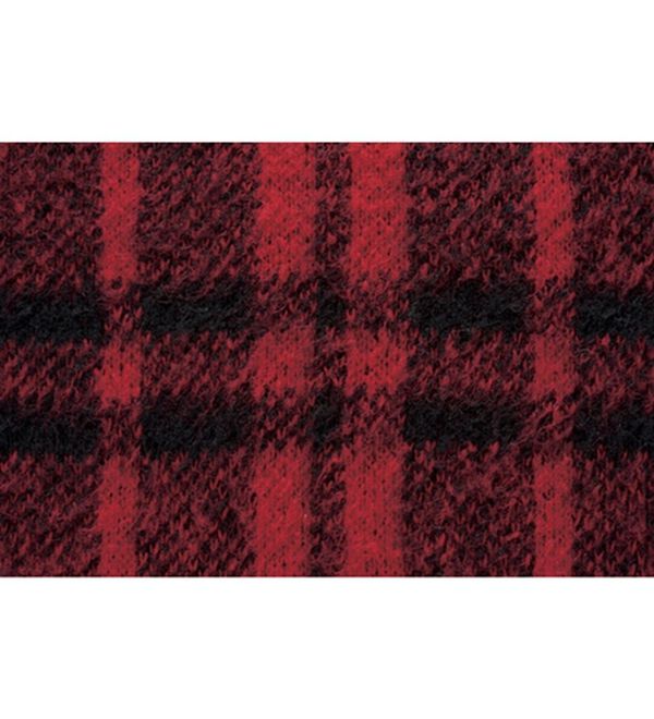 RANAN（ラナン）の「チェック柄ふんわり起毛ニット（チュニック）」｜詳細画像