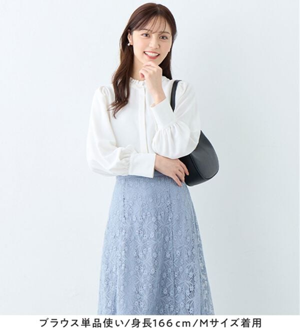 alotta（アロッタ）の「【ブラウス付き３点セット】洗える！美ラインジレセットスーツ（パンツスーツ）」｜詳細画像