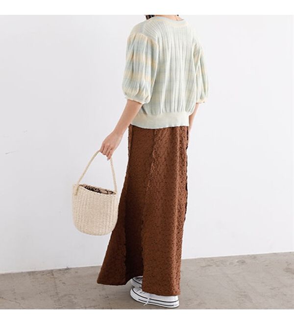 GeeRA（ジーラ）の「前後２ＷＡＹグラデーションニットカーデ（ニットカーディガン）」｜詳細画像