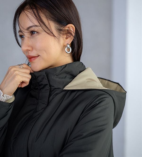 BELLUNA（ベルーナ）の「Ａｉｒｙ　＆Ｗａｒｍ　あったか軽量デザインコート（ロングコート）」｜詳細画像