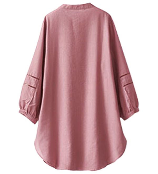 BELLUNA（ベルーナ）の「機能付リネン混ピンタック使いシャツチュニック（チュニック）」｜詳細画像