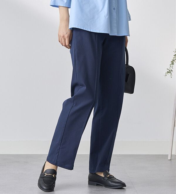 BELLUNA（ベルーナ）の「綿混ハイパー美脚ストレッチチノパンツ（フルレングスパンツ）」｜詳細画像