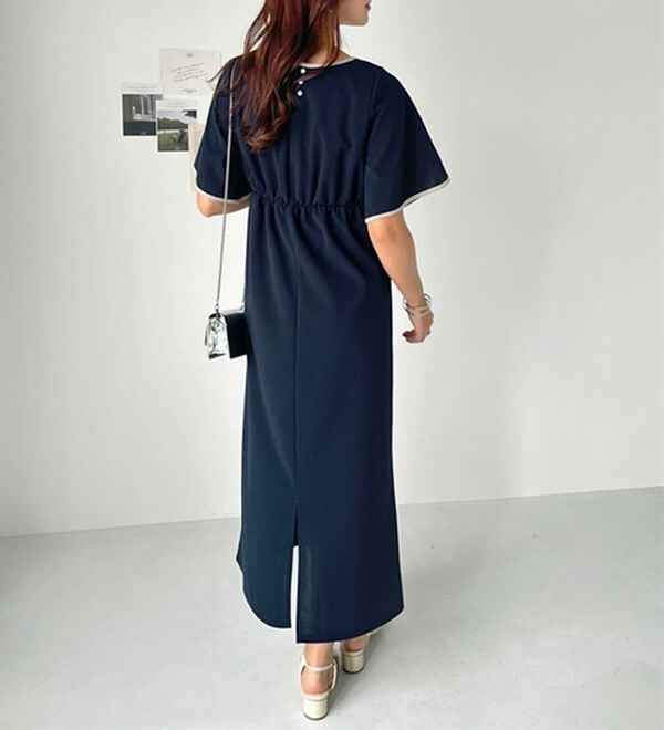 GeeRA（ジーラ）の「スリット入りフレアースリーブワンピース（その他ワンピース）」｜詳細画像