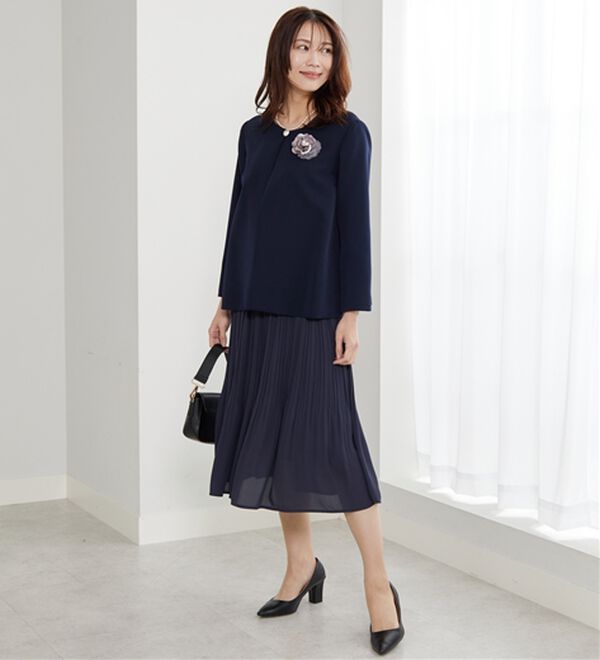 BELLUNA（ベルーナ）の「＜セレモニースタイル＞パール付袖フレアージャケット（その他ジャケット）」｜詳細画像