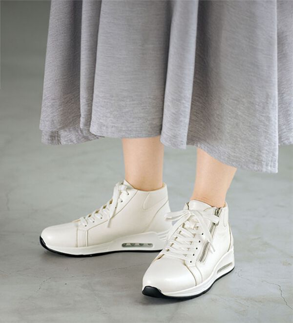 ルフラン（ルフラン）の「サイドジッパー４Ｅハイカットスニーカー（スニーカー）」｜詳細画像