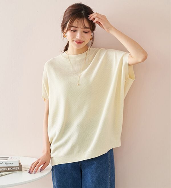 BELLUNA（ベルーナ）の「華奢見せ！ドルマンニットプルオーバー（ニット・セーター）」｜詳細画像