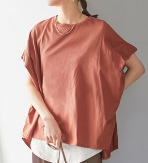 Viola e Viola（ヴィオラ エ ヴィオラ）の「綿１００％ポンチョ風ワイドチュニック（チュニック）」｜詳細画像