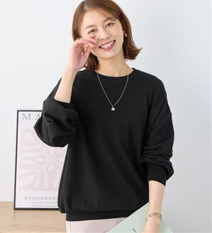 Viola e Viola（ヴィオラ エ ヴィオラ）の「【洗えるニット】着回し力抜群！秋から着られるシンプルニットトップス（ニット・セーター）」｜ブラック