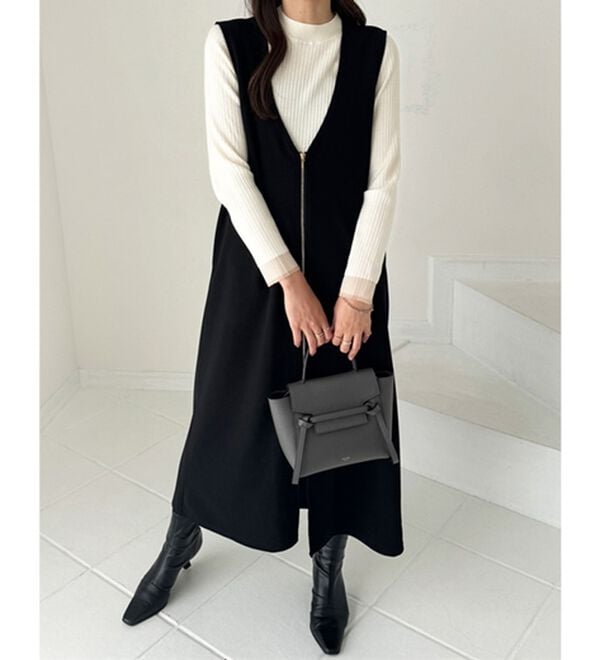 GeeRA（ジーラ）の「３ＷＡＹジップデザインジレワンピース（ジレ）」｜詳細画像