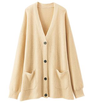 BELLUNA（ベルーナ）の「抗菌防臭で爽やか！あぜ編ニットカーディガン（ニットカーディガン）」｜アイボリー