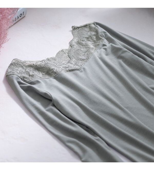 LAVIENNE（ラヴィエンヌ）の「【吸湿発熱】【抗菌防臭】２ＷＡＹレースインナー（肌着・インナーウェア）」｜詳細画像