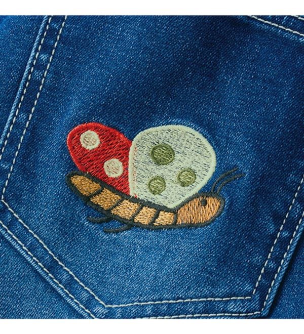 【ほたる】刺繍デニムバック　No.675　　&　ショルダーベルト 裏起毛刺しゅうデニム＜ポリシア＞ - ベルーナ【公式】