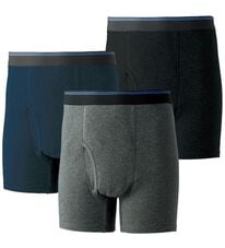 「【３枚組】座ってもお尻までしっかり安心・快適パンツ各３枚組（メンズフルレングスパンツ）」