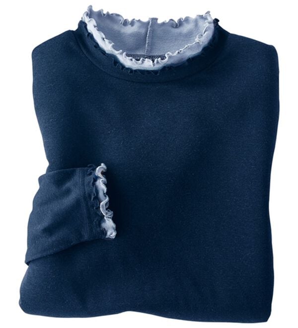 BELLUNA（ベルーナ）の「重ね着風フリル衿プルオーバー（カットソー）」｜詳細画像