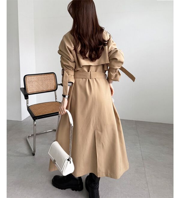 GeeRA（ジーラ）の「『ドラマ着用商品』上品オーバーサイズトレンチコート（ロングコート）」｜詳細画像