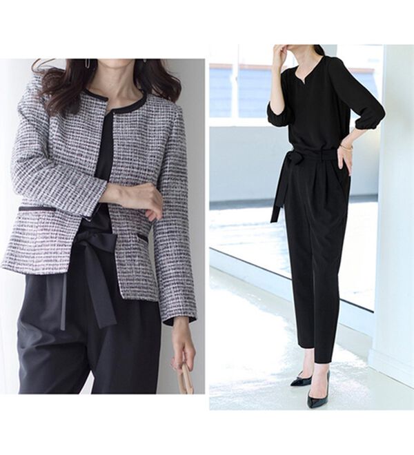 RANAN（ラナン）の「【４点セット】洗える！選べるボトムスーツセット（パンツスーツ）」｜詳細画像