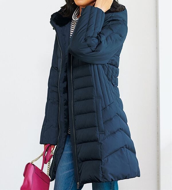 BELLUNA（ベルーナ）の「細見え！フレンチダウン使いロング丈コート（ロングコート）」｜詳細画像