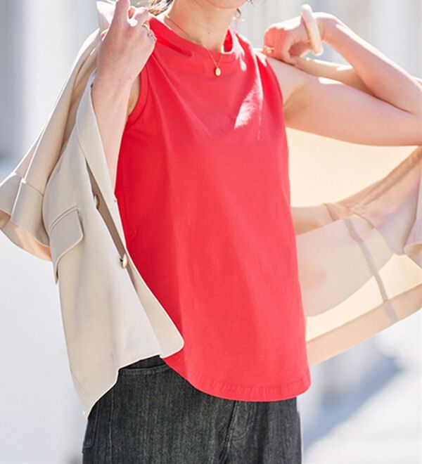 RANAN（ラナン）の「＜BC＞綿100％ひんやりタンクトップ（カットソー）」｜詳細画像