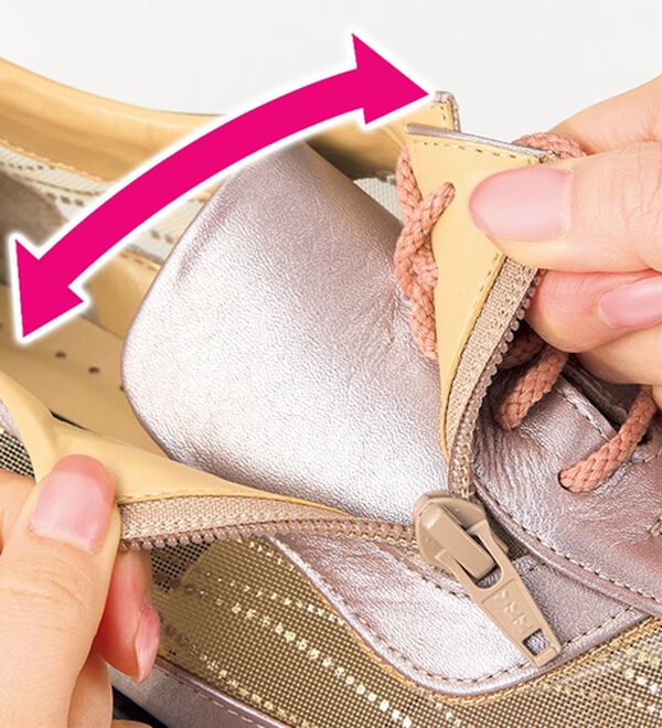 ルフラン（ルフラン）の「４Ｅ牛革涼しげチュールウォーキング（スニーカー）」｜詳細画像