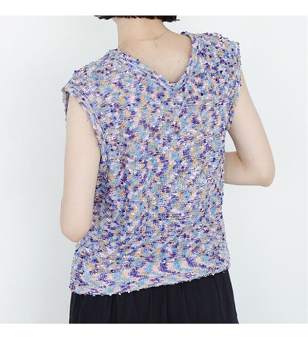 GeeRA（ジーラ）の「前後２ＷＡＹファンシーニットトップス（ニット・セーター）」｜詳細画像