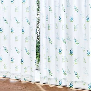 「おしゃれな柄の多機能レースカーテン（レースカーテン）」｜リーフ