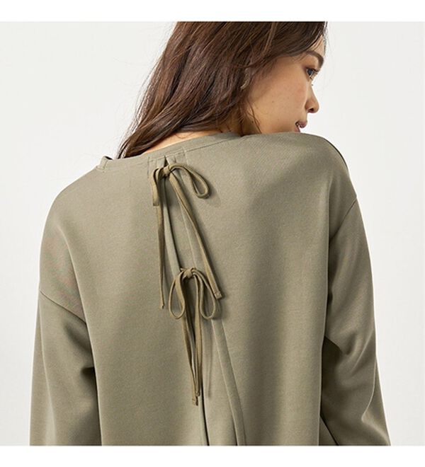 BELLUNA（ベルーナ）の「＜ＥＬＬＥ　Ａｃｔｉｖｅ＞バックリボンロゴチュニック（チュニック）」｜詳細画像