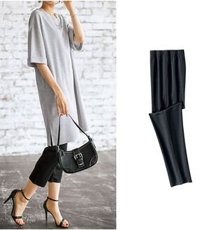 BELLUNA（ベルーナ）の「ストレッチ素材レギンスパンツ（スパッツ・レギンス）」｜黒