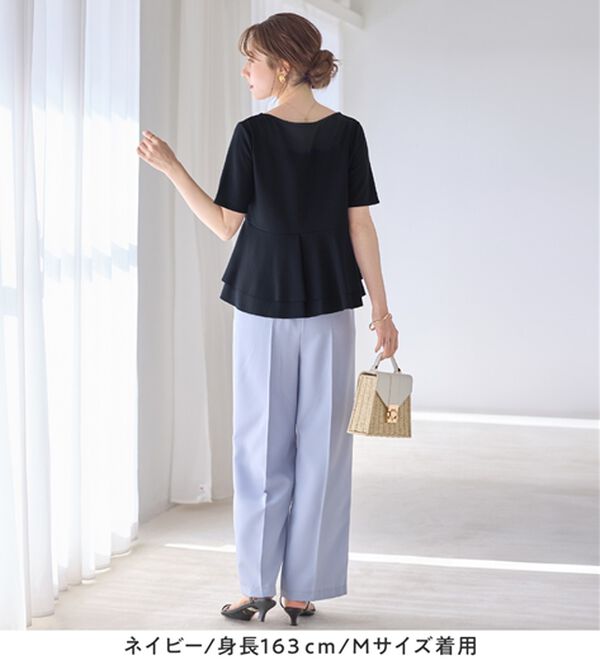 alotta（アロッタ）の「スクエアネックティアードトップス（カットソー）」｜詳細画像