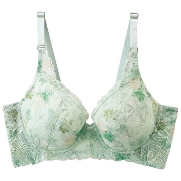 LAVIENNE（ラヴィエンヌ）の「華やかレースの脇すっきりシリーズ（ブラジャー）」｜ミント