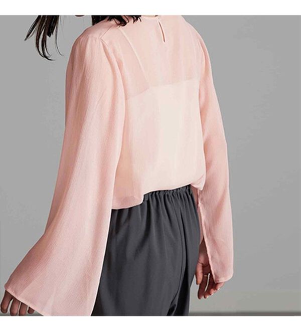 RANAN（ラナン）の「フレア袖スリットシアーブラウス（ブラウス）」｜詳細画像