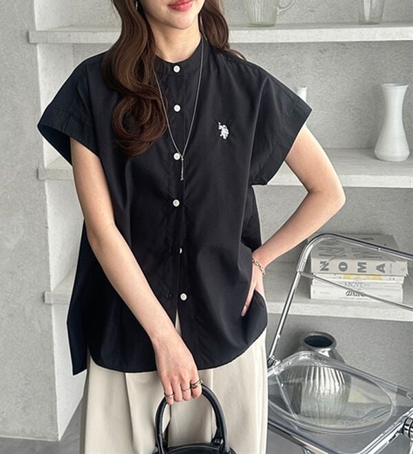 GeeRA（ジーラ）の「【ＵＳ．ＰＯＬＯ．ＡＳＳＮ】フレンチスリーブシャツ（シャツ）」｜詳細画像