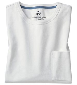 「綿１００％ベーシックＴシャツ（メンズＴシャツ）」｜ホワイト