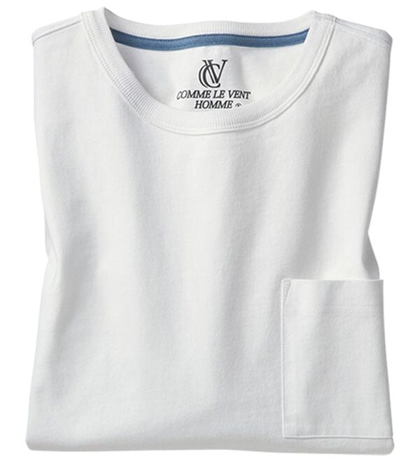 「綿１００％ベーシックＴシャツ（メンズＴシャツ）」｜ホワイト