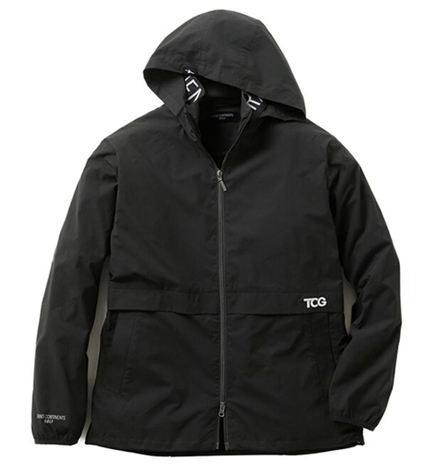 「＜トランスコンチネンツゴルフ＞着たままスイング「伸」ウインドジャケット（メンズジャケット）」｜ブラック