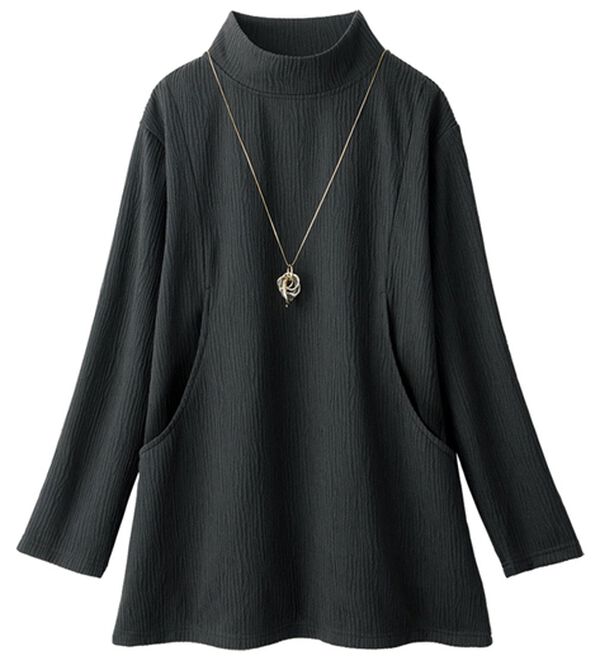 ルフラン（ルフラン）の「【４色組】ポケット付ジャカードチュニック（チュニック）」｜詳細画像